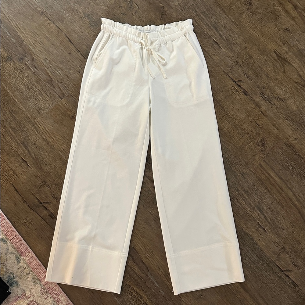 Liverpool Cream Straight Leg Pants